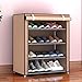 Zcm Zapatero Tela no Tejida de Almacenamiento en Rack de Zapatos Pasillo del gabinete del Organizador del sostenedor 4/5/6 Capas Ensamble Zapatos Plataforma DIY de Muebles (Color : HH438000CS3)