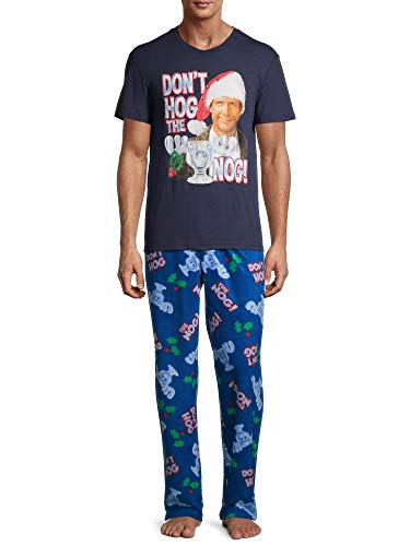 National Lampoon's Men's don't Hog the Eggnog 2 Piece Pajama Set3