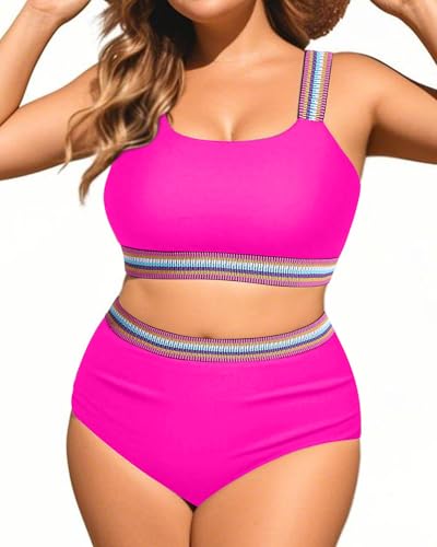 Image of Daci Women's Plus Size High Waisted Bikini Set