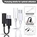 QAJOPFN 2 Pack USB C to 3.5mm Headphone Jack Adapter, Hi-Fi DAC Audio Converter with Microphone, Compatible with iPhone 15/Pro, Samsung Galaxy, iPad Pro, MacBook, Pixel, Black & White