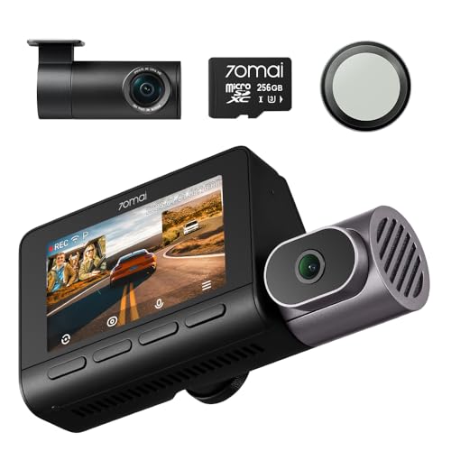 Amazon.co.jp: 70mai Dash Cam 4K T800 3カメラ 256GB & CPL 偏光