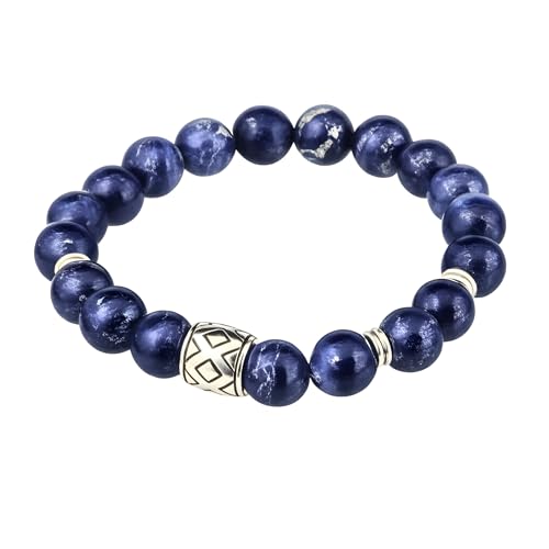Image of THE MEN THING Natural Stone Bracelets - Adjustable Beaded Wristwear for Men & Boys (Multi-Design Collection)