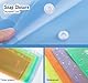 24 Stück Dokumententasche A4, 6 Farben Sichttasche A4 Transparent, Dokumenten Dokumentenmappe Sammelmappen Tasche druckknopf für Organisieren mit 11 Lochrand und Etikettentasche