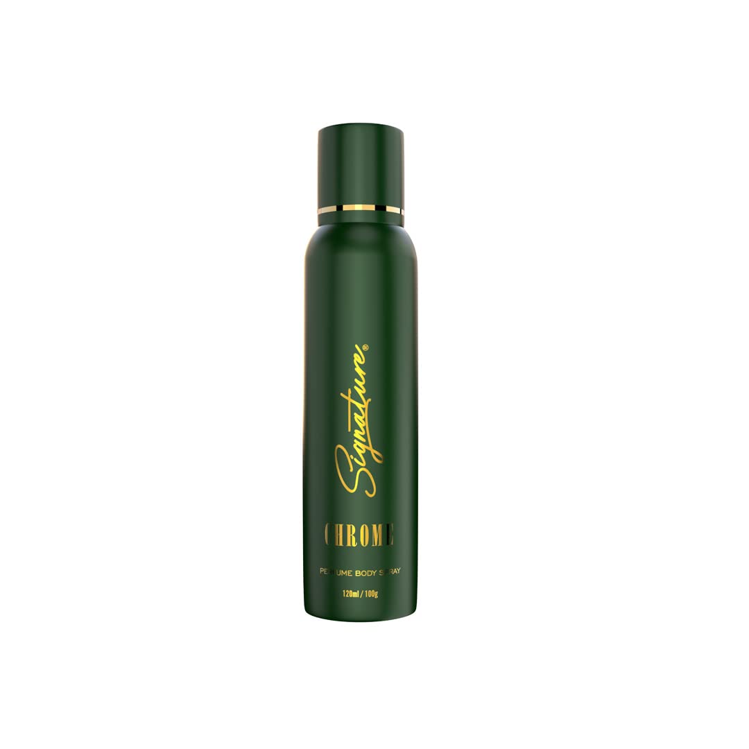 Signature Chrome Deodorant Aromatic Spicy Long Lasting Fragrance for Men and Women, Unisex (120 ml)-picture-29