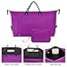 Duffle Travel Bag & Toiletry Pouches Set of 2, Decorative Womens Traveling Overnight Bags Dark Magenta Luggage Duffle