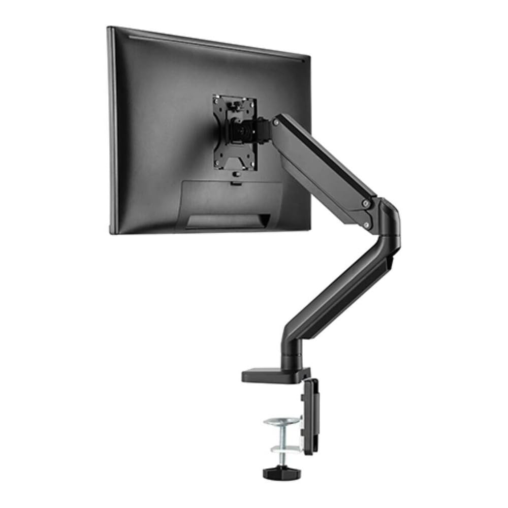 KAV Tech Gas Monitor Mounts - Articulating Arm, Adjustable VESA Mount Desk Stand with Clamp and Grommet Base. (Black, F-80 Gas Spring Single arm)-image-21