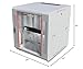 SysRacks 12U Server Cabinet – Secure Wall-Mount Network and AV Rack - Lockable, Ventilated, Includes Accessories – Light Grey