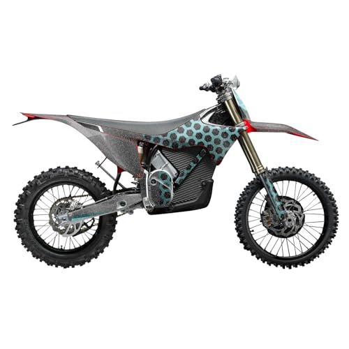 Image of Glossy Glitter Stark Varg MX 2023-2025 Graphics Kit Wrap - Hex Cyan - Varg MX Skin - Premium 3M Vinyl Protective Wrap Decal Cover - Easy to Apply | Crafted in The USA by MightySkins
