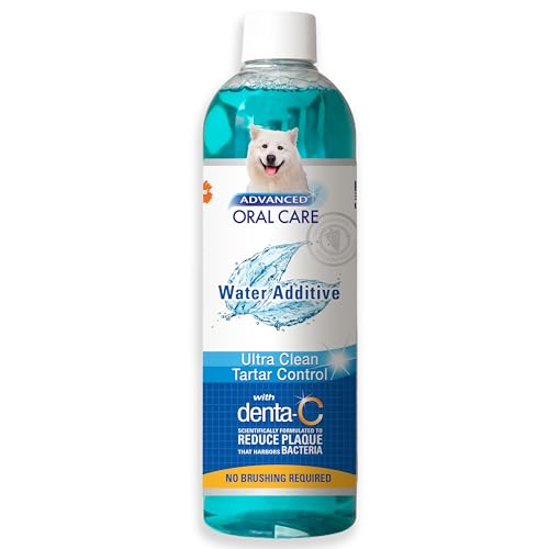 Nylabone Advanced Oral Care Pet Dental Water Additive, Liquid Tartar Remover & Breath Freshener for Dogs, Dog Teeth-Cleaning, Original Flavor, 16 oz.