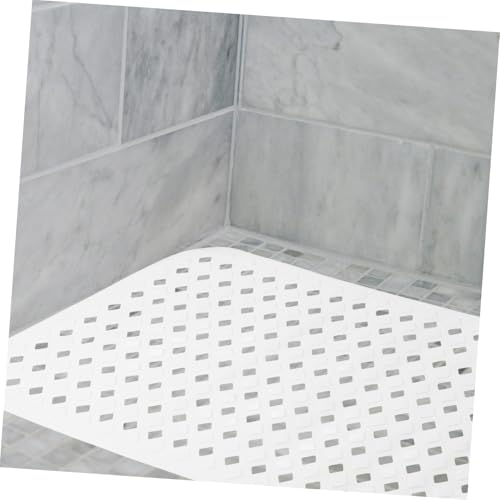 Alfombrilla de baño antideslizante con ventosas y agujeros de drenaje, almohadilla de baño ligera de PVC para una experiencia de ducha segura, diseño elegante y moderno