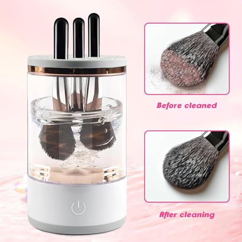 Pinselreiniger Make Up Elektrisch,Electric Makeup Brush Cleaner,Make Up Pinselreiniger Trockner, Tragbarer Automatischer USB Make up Pinselreiniger, geeignet für die meisten Größen von Make up Pinseln