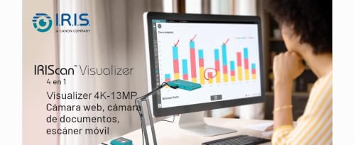 Visualizador webcam 4K multifunción 4 en 1 con USB y luz LED para Win y Mac 3