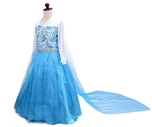 Disfraz de princesa de hielo para niñas pequeñas miniatura 3