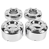 PIT66 Wheel Center Caps Hubcaps Cover 17 Inch Compatible with 2005 2006 2007 2008 2009 2010 2011 2012 2013 2014 2015 2016 Ford F350 Super Duty Dually (DRW) 4x4 4Pcs Chrome