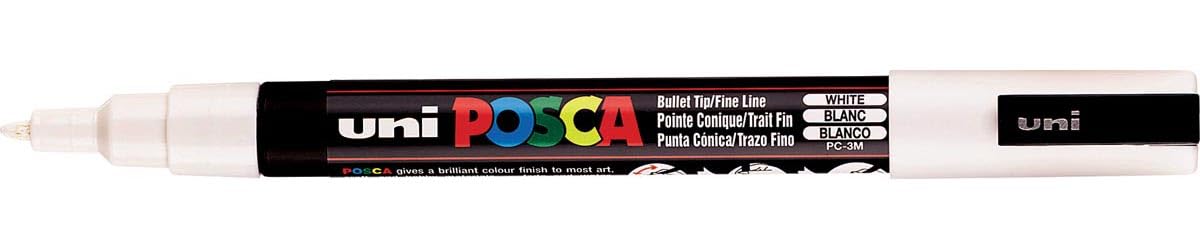 Pennarello Posca PC-3M Bianco (6 Pezzi)-image