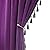 HLISFHIE Blackout Pompom Velvet Curtains for Bedroom