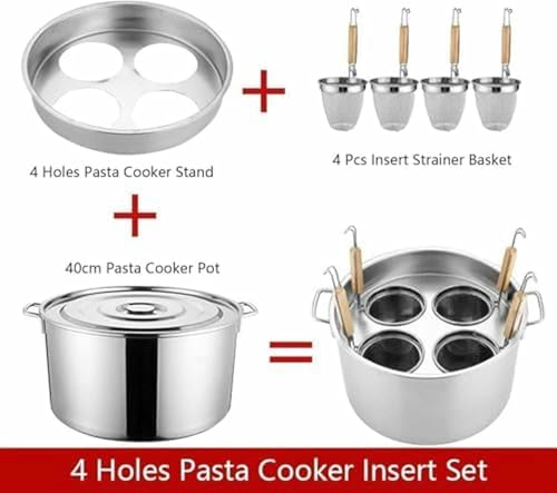 Ensemble de cuiseur à pâtes en acier inoxydable durable de haute qualité