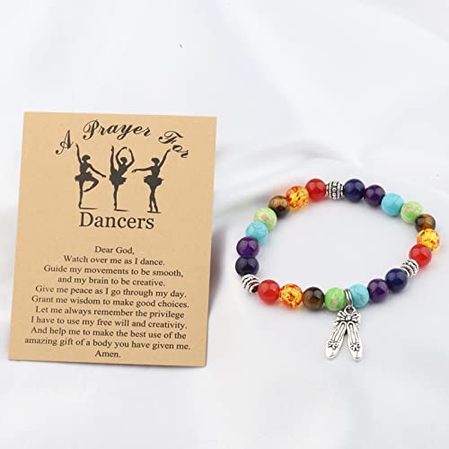 MYOSPARK Dancers Ballet Shoes Charm Bracelet Gift for Dance Team, Recitals, Lover3