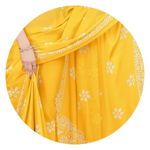 Image of MIRCHI FASHION Women's Ready to Wear 1 Minute Drape Chiffon Printed Saree with Blouse Piece