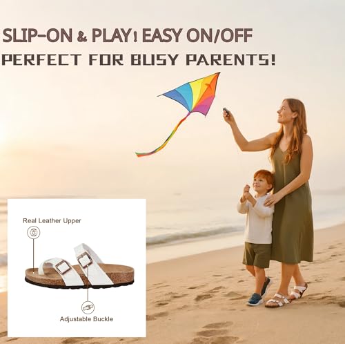 CozyNest Glow Adjustable Slide Sandals for Women and Men Cork Footed Arch Supported for Summer Indoor and Outdoor3