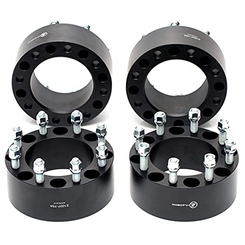 VLAOSCHI 4X Black 8x6.5 8x165.1 Wheel Spacers 3 Inch with M14x1.5 Studs by VLAOSCHI - Used condition - US$126.98