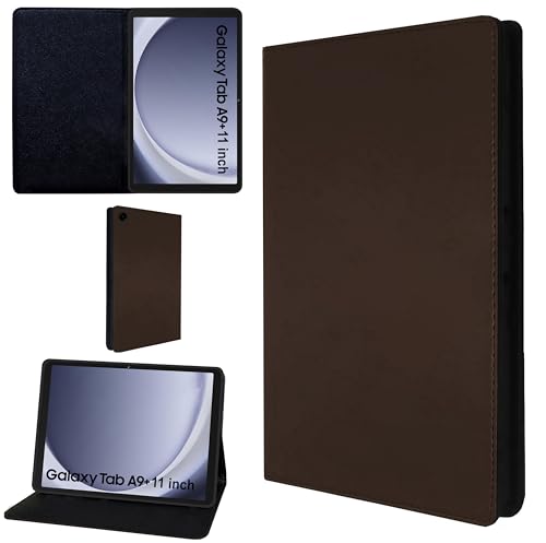 Image of TGK Leather Flip Stand Case Cover for Samsung Galaxy Tab A9 Plus 11 inch (Brown)