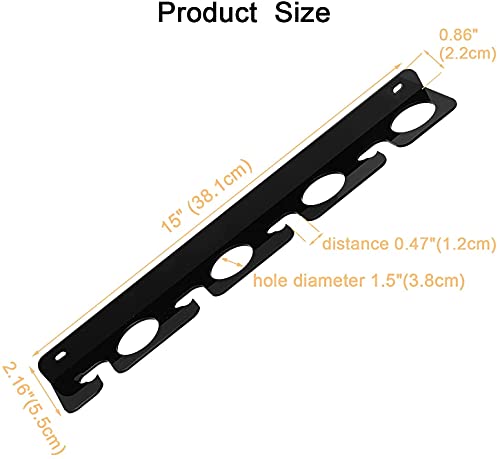 VANROUG Set di 2 supporti da parete in acrilico