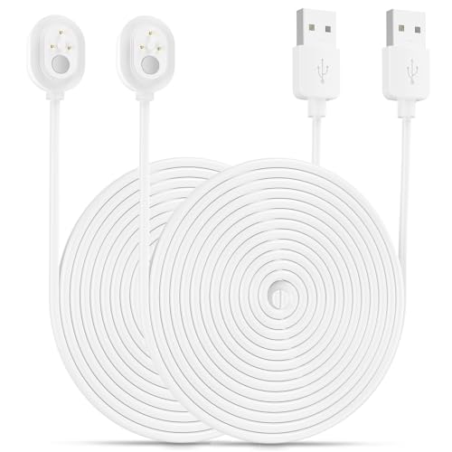 Câble magnétique Arlo Ultra et Pro 3 BECEMURU blanc 6m lot de 2