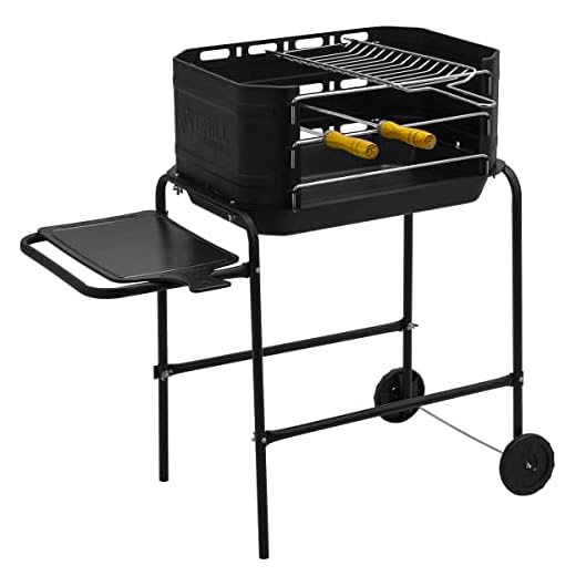 Churrasqueira Portátil Móvel Pro Tork Grill Machine Com Grelha + Espetos - Com Rodinhas