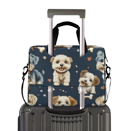 Funda para portátil con estampado de patas de perro 13-15.6 pulg miniatura 3