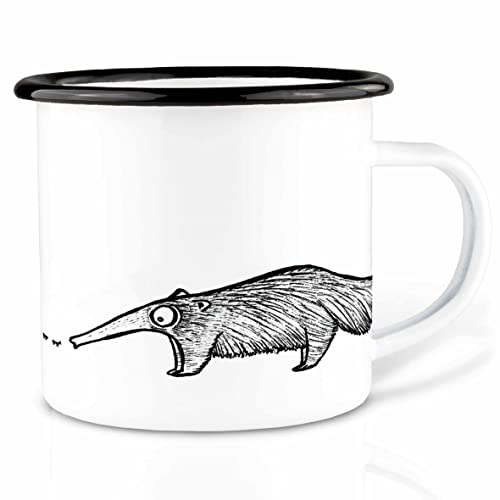 Ligarti Emaille Tasse (leicht & robust) | Camping Becher handveredelt in Deutschland | Trinkbecher für Kinder, Kaffeetasse, Emaillebecher… – Ansicht 1