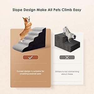   24-Inches-Dog-Stairs-5-Steps-Dog-Stairs-for-High-Beds-24-28-High-Pet-Steps-for-Small-DogsCats-Older-Injured-Pets-with-Joint-Pain-Non-Slip-30D-High-Density-Foam-Dog-Ramp