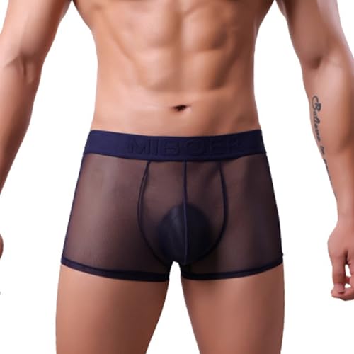 Niksy Underwear, Niksy Mens Ultra-Thin Ice Silk Transparent Boxer Briefs, Breathable, Cool, Transparent Underwear2
