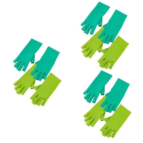 Gants Couture Tricot Broderie EXCEART : 6 Paires Doigts Ouverts Travaux Manuels