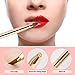 Unaone [2 Pack] Lip Brush for Lipstick, Retractable Lip Brushes, Dual-ended Makeup Brush for Lipstick Lip Gloss, Include Lid