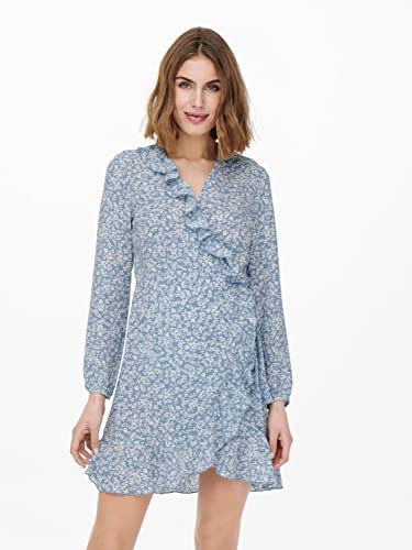 ONLY Onlcarly L/S Wrap Short Dress Noos Wvn
