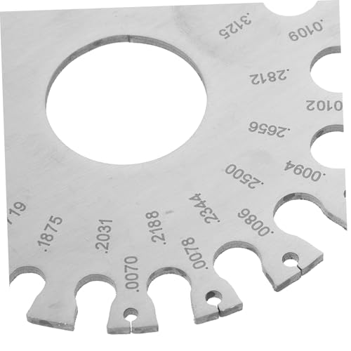 PRETYZOOM Calibrador Profesional de Grosor de Doble Cara en Acero Inoxidable para Medición de Metal y Soldadura miniatura 3