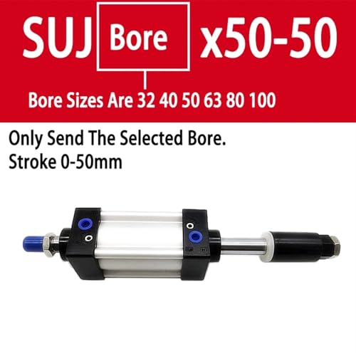 Vérin pneumatique double effet SUJ63mm course 50mm réglable - 2