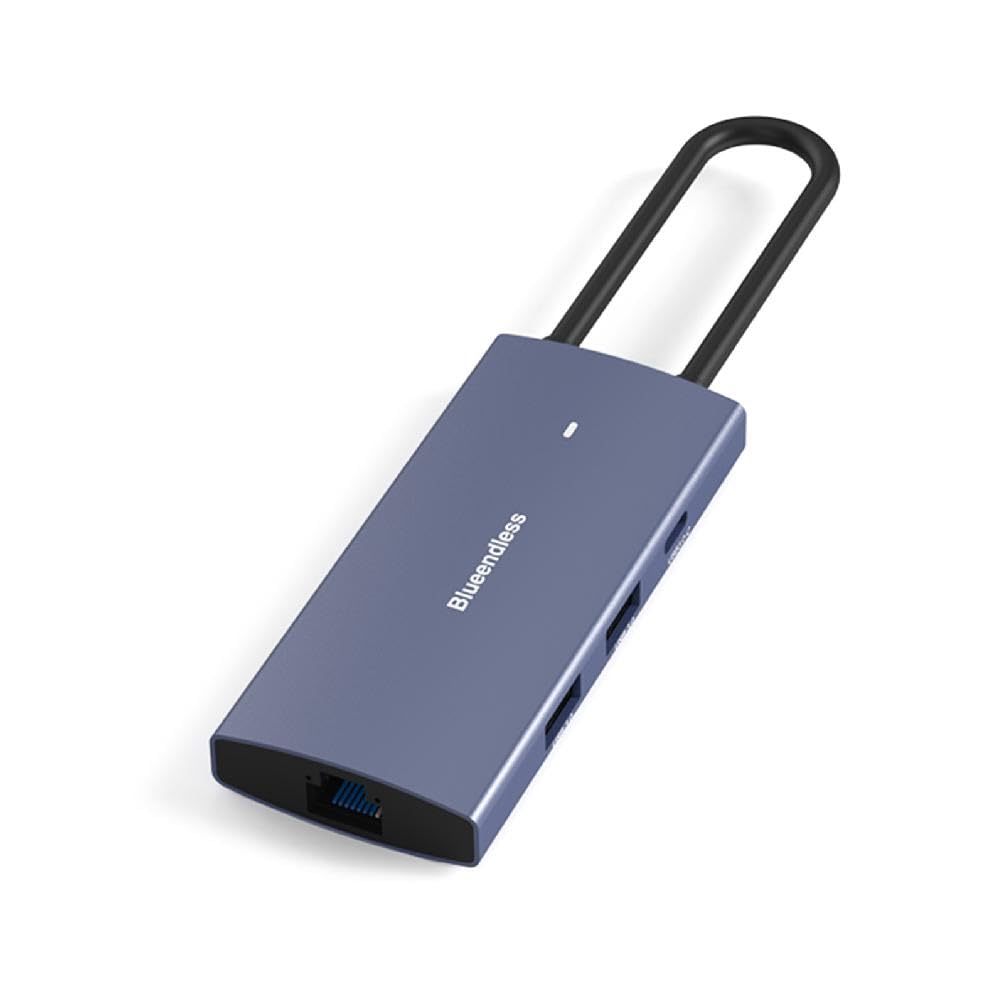 LINLIJIA Type C Docking Station 6 in 1 Type C Hubs PD3.0 USB3.0+Gigabit Ethernet USB Converter Splitter Adapter USB C Splitter Data and Charging for Monitors 6 in 1