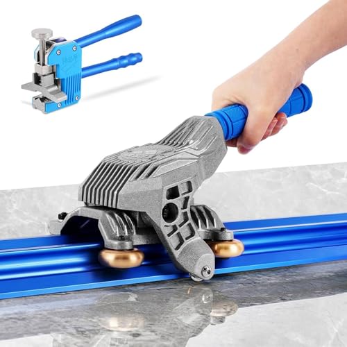 Cortador manual de azulejos para azulejos de cerámica y porcelana de gran formato con diseño de doble riel