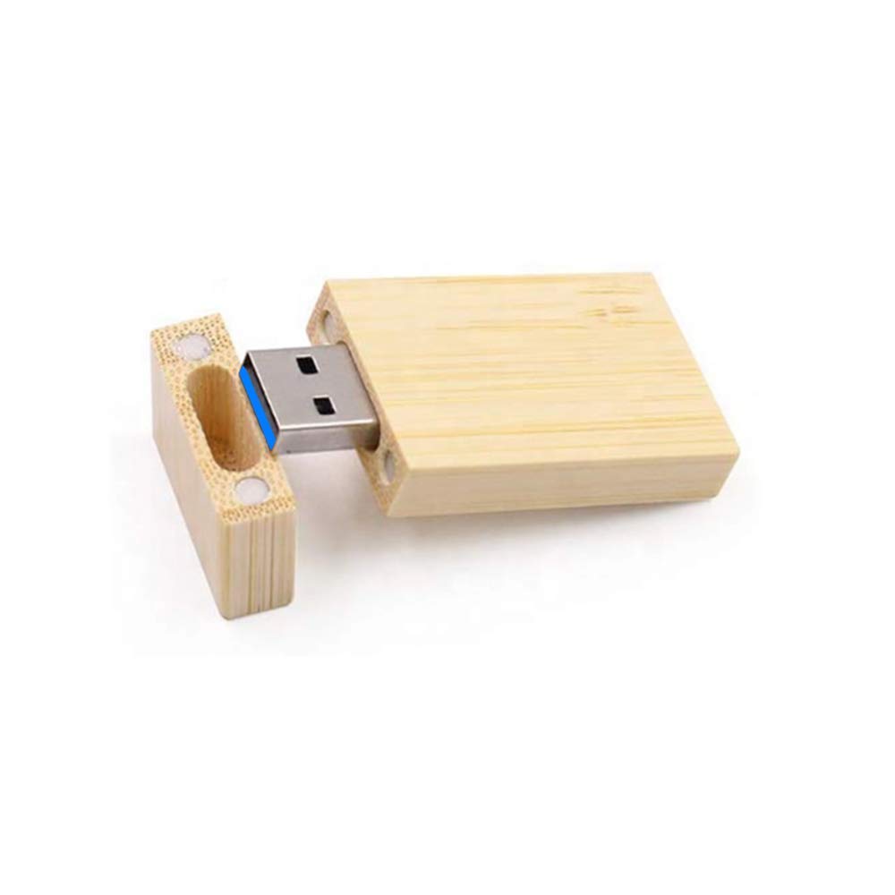 Lot de 10 clés USB en bois de bambou carbonisé haute vitesse 32 Go/3.0