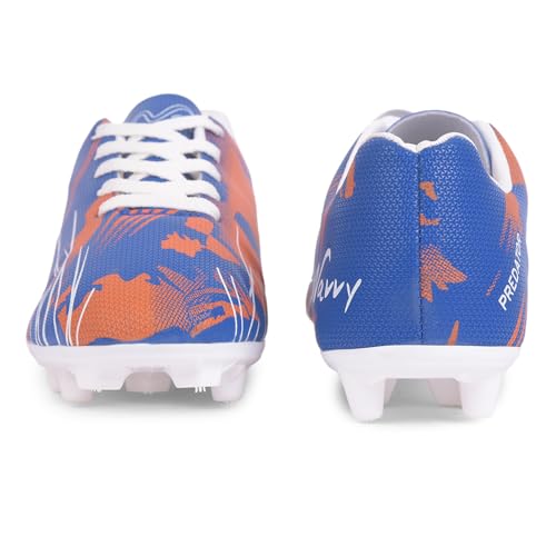Image of Wavvy Football Shoes for Mens | Lightweight PVC Synthetic Leather Upper, High Shear Strength TPU Sole | Football Studs for Adult, Men & Boys | Football Cleats | Football Sports Shoes