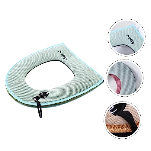 Asiento de inodoro de invierno acolchado PRETYZOOM con forro 8