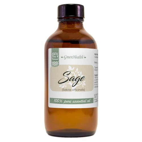 Aceite Esencial de Salvia 118 ml Botella de Vidrio Ámbar miniatura 1