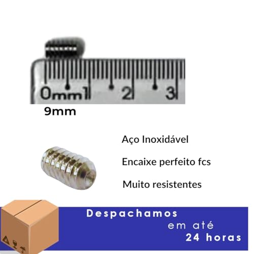 6 Parafusos Inox Quilhas Encaixe + 1 Chave (Chavinha) P/Quilha De Encaixe Prancha Surf