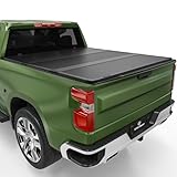 YITAMOTOR Hard Tri-fold Truck Bed Tonneau Cover Compatible with 2007-2025 Chevy Silverado/GMC Sierra 1500 New Body Style, Fleetside 5.8 ft Bed