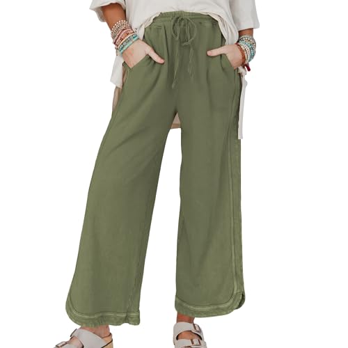 Amazon.com: Hixiaohe Women's Casual Wide Leg Sweatpants High Waist
