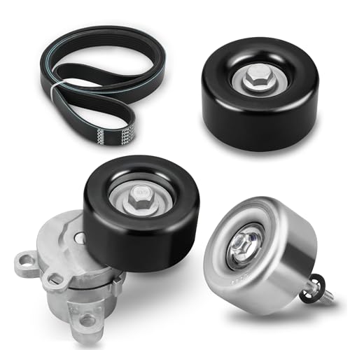 Bestview Engine Drive Belt Tensioner Idler Pulley Serpentine Belt Kit Fit for Nissan Maxima 3.5L V6 2009-2015 Replacement 11955JA10D 7PK1705 11925JA11A 11925JA10