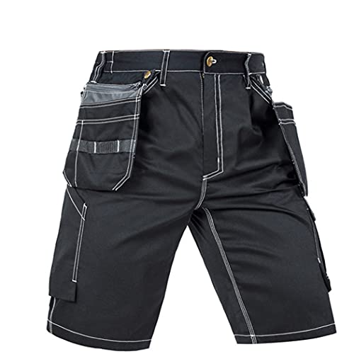 Pantalon de travail noir pour homme XXL avec multi-poches