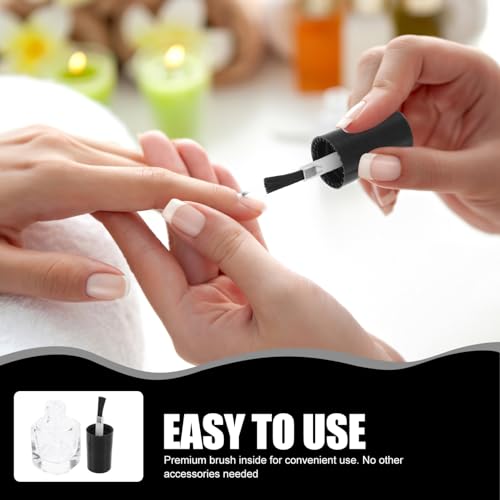 Botellas de esmalte de uñas OSALADI vacías de 15 ml con tapa y cepillo pack de 5 unidades 7